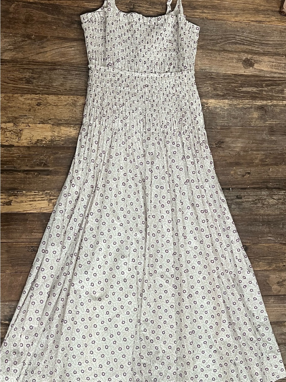 NWT Rebecca Taylor Suzanne Fleur Smocked Poplin Dress Sz 4